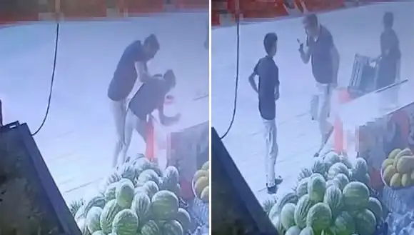15 Yaşındaki Market Çırağına Bekçiden Sert Müdahale!