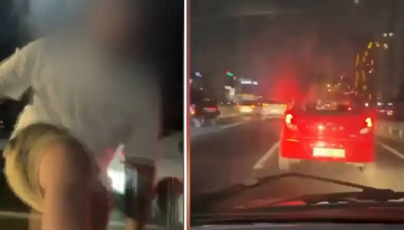 Trafik Magandasının İnanılmaz Anları Kameralara Yansıdı