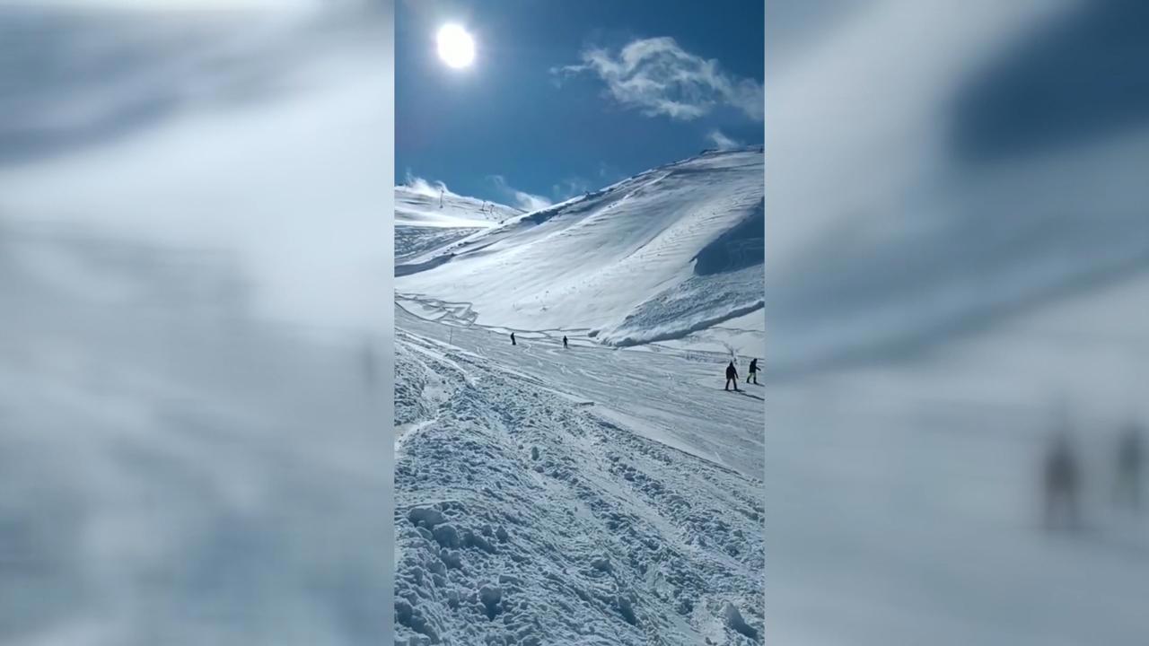 Çığ düşü: Palandöken'de kayak alanına çığ düştü