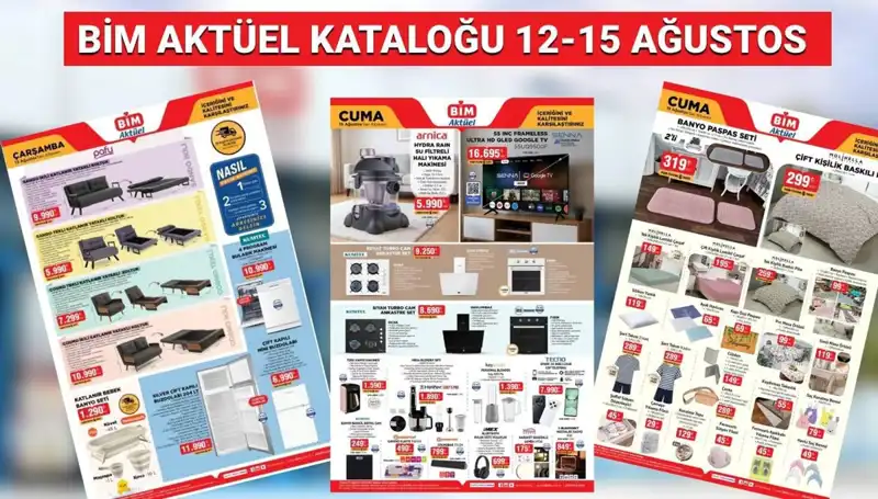 BİM’in 12-15 Ağustos 2025 Kataloğu: Termos, Drone ve Daha Fazlası!