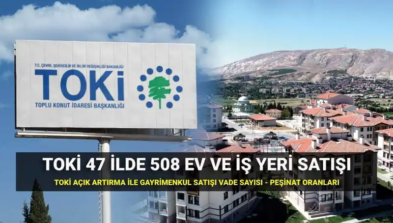Türkiye’deki 47 İlde TOKİ'den 508 Evin Satışı: Açık Artırma Detayları